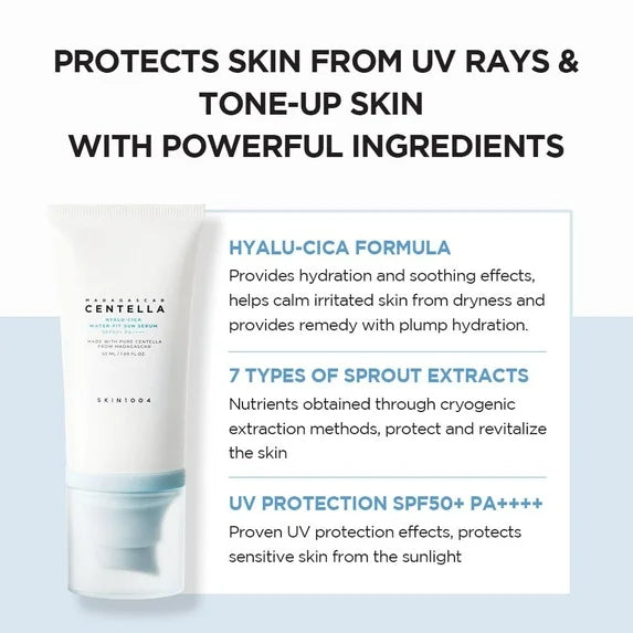 Madagascar Centella Hyalu-Cica Water-Fit Sun Serum UV SPF50