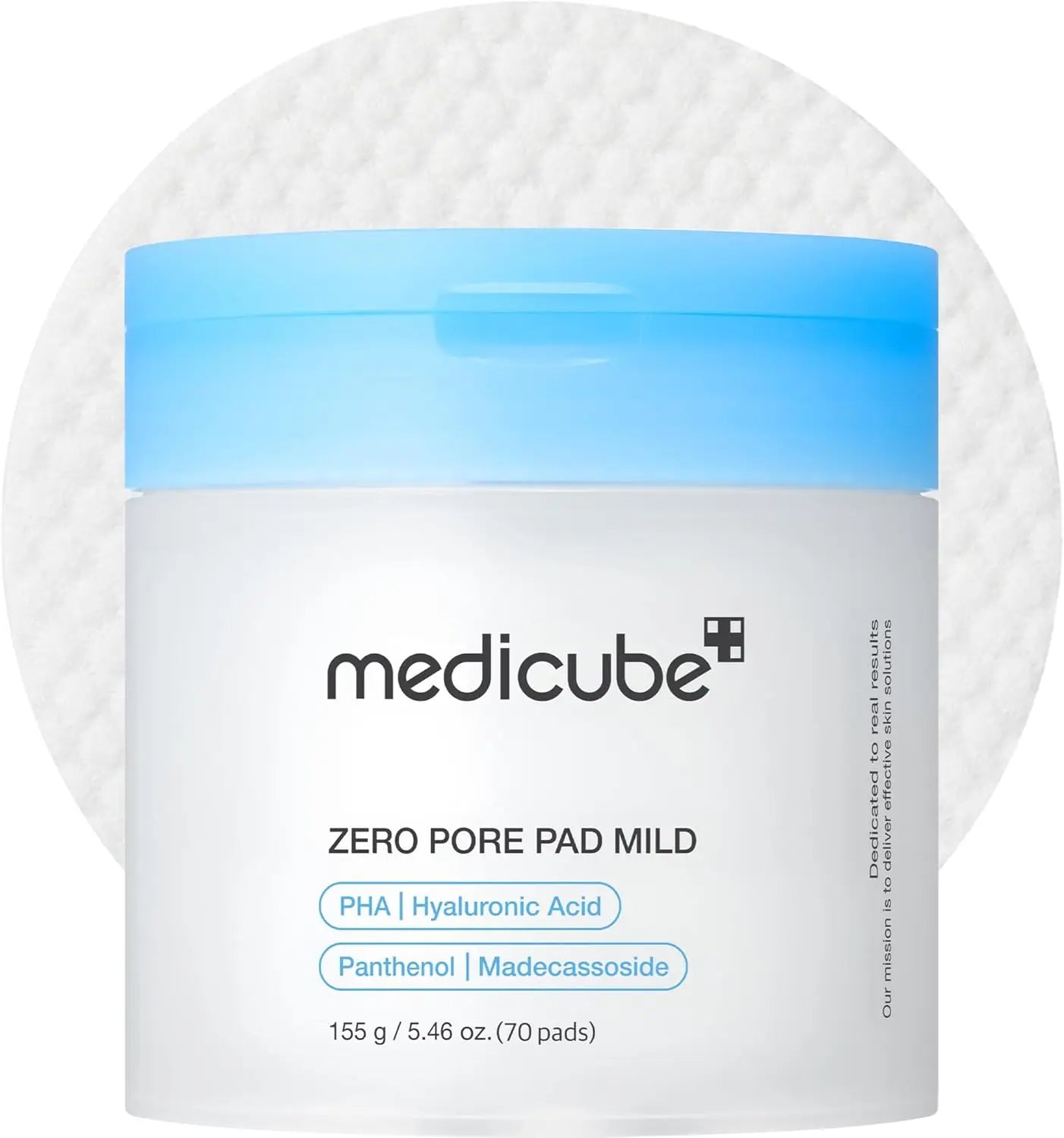 medicube Toner Pads Zero Pore Pad 2.0 Facial Pad for Exfoliation and Pore Care with AHA Lactic Acid