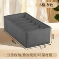 Fabric Underwear Storage Box with Compartments for Home Use, Drawer-Style Storage with Dividers for Organizing Socks