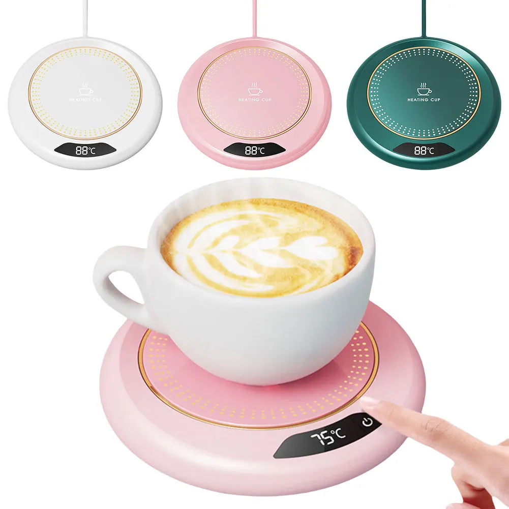 USB Coffee Mug Warmer with 3 Temperature Settings Coffee Warmer Plate Coffee Cup Warmer for Hot Coffee Tea and Milk