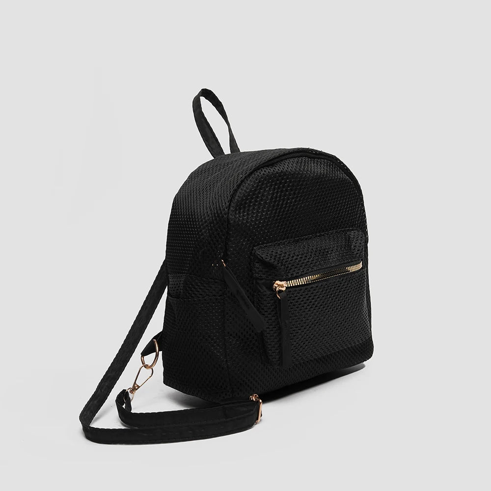 Fashionable and trendy breathable mini portable beach backpack for women