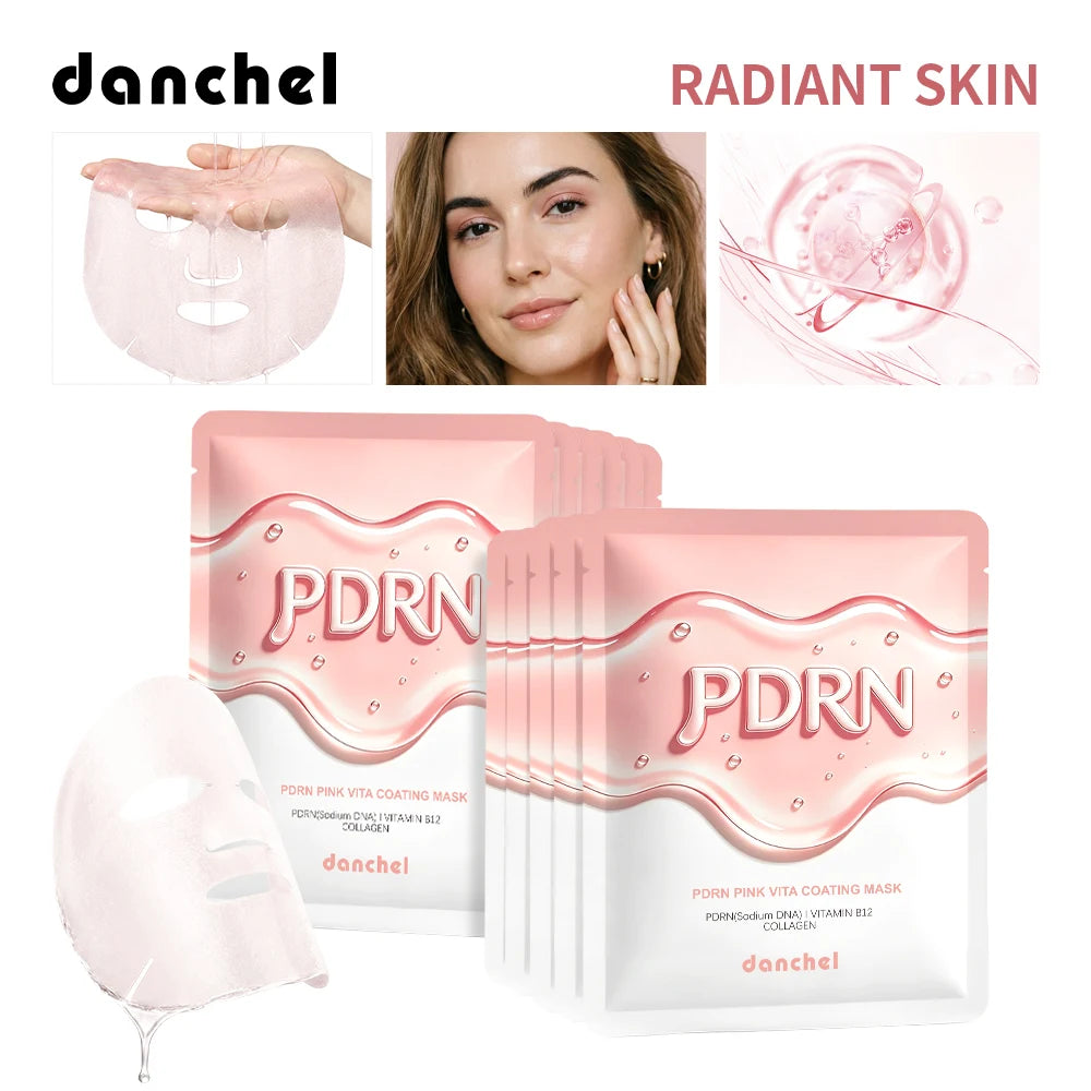 PDRN Vitamin B12 Coating Mask Barrier Repair High Purity Salmon DNA PDRN Improve Elasticity Evens Tone Deep Moisturizing Mask