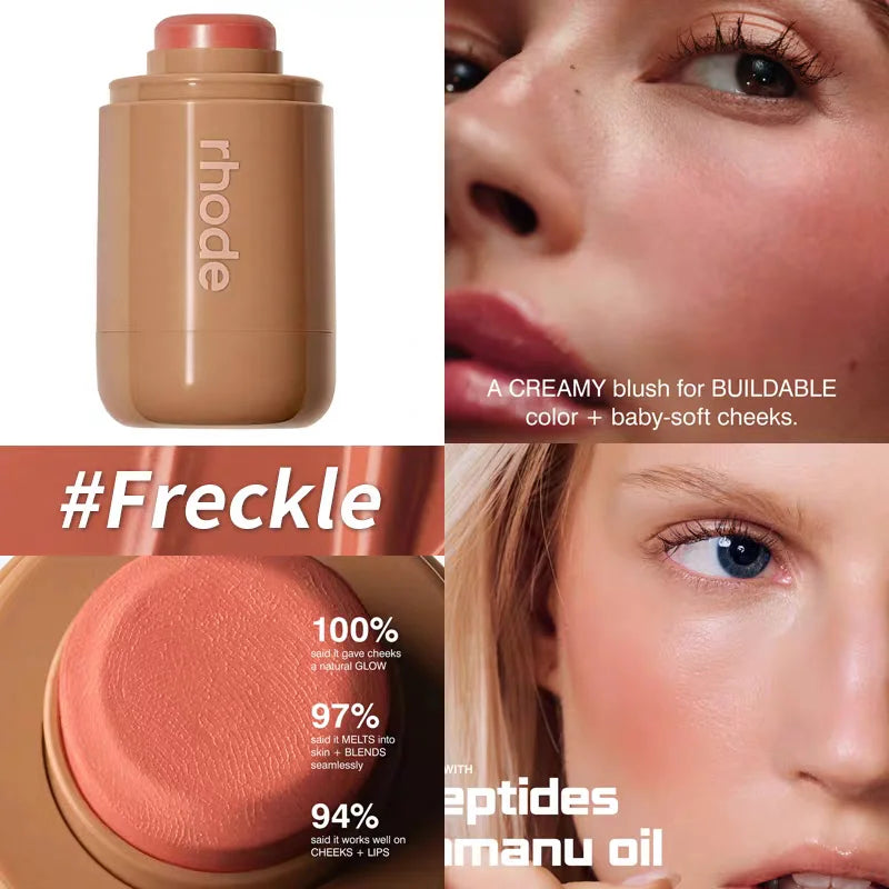 RHODE Brand skin Balm Jelly Bean Lip Gloss Spicy Marg Juice Box Pocket Blush Stick Non-fading Waterproof Blusher Moisturizing Lipstick