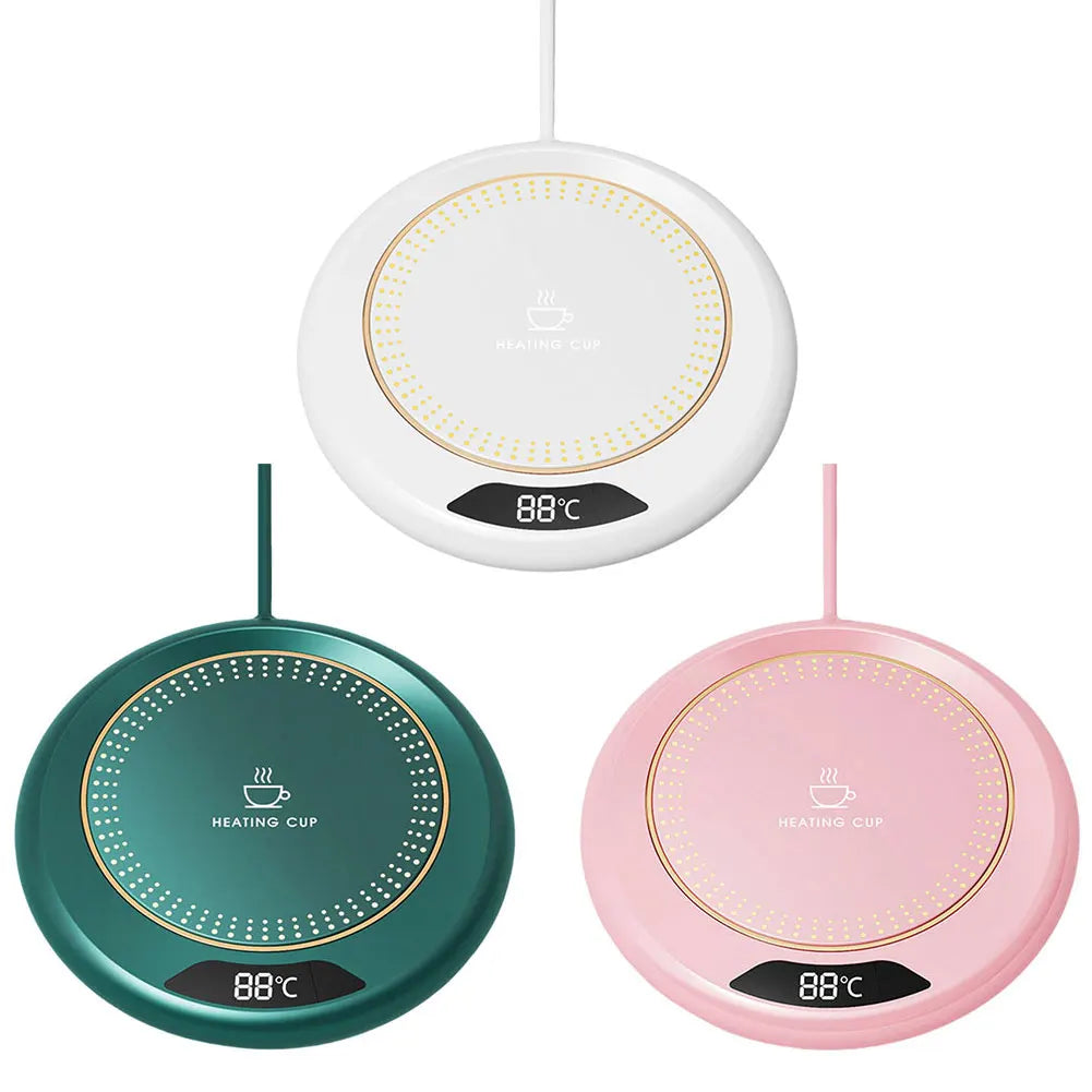 USB Coffee Mug Warmer with 3 Temperature Settings Coffee Warmer Plate Coffee Cup Warmer for Hot Coffee Tea and Milk