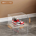 Thick shoe box, fully transparent magnetic shoe storage box, multi-layer stacked shoe cabinet, plastic shoe rack, large shoe box