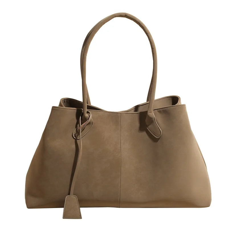 Shoulder Bag Woman PU Leather Large Luggage Bags Storage Bags Handbags Lady Fashion Designer Original Brand Females Retro Bags