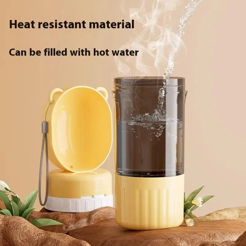 Dog Portable Water Bowl Portable Food Grade Material Dog Cat Travel Pet Water Cup Bottle With Food Dispenser Pet Dog Supplies
