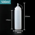 Ketchup BBQ Sauces Olive Oil Bottle Large Squeeze Condiment Bottles with NozzlesDispenser Squeeze Sauce Bottle Kitchen Gadget