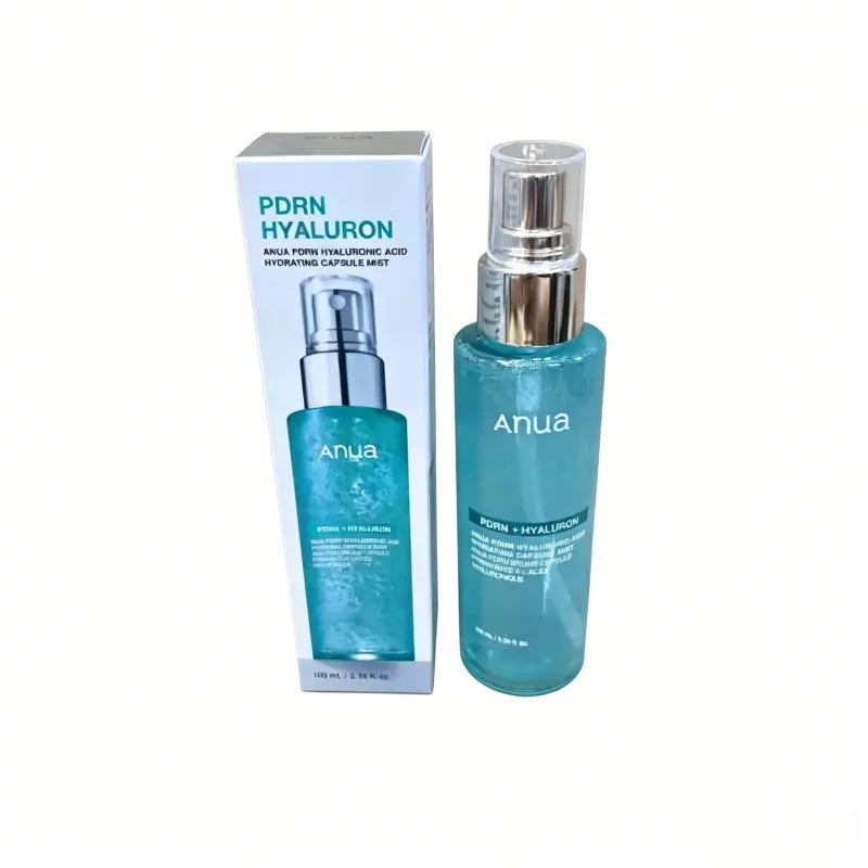 Korean PDRN Glow Facial Serum Spray,Face Hydrating Mist,Hyaluronic Acid Radiant Essence Firming Care Beauty Products Face Care