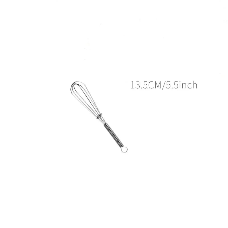 1Pcs Multifunctional Rotary Manual Egg Beater Mixer Mini Kitchen Egg Whisk Bake Tool Egg Agitator Stainless Steel Eco-Friendly