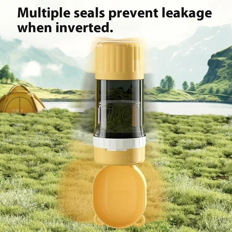 Dog Portable Water Bowl Portable Food Grade Material Dog Cat Travel Pet Water Cup Bottle With Food Dispenser Pet Dog Supplies