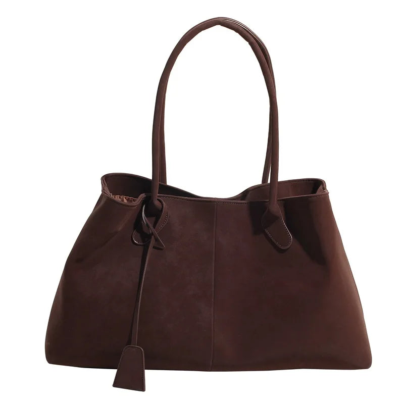 Shoulder Bag Woman PU Leather Large Luggage Bags Storage Bags Handbags Lady Fashion Designer Original Brand Females Retro Bags