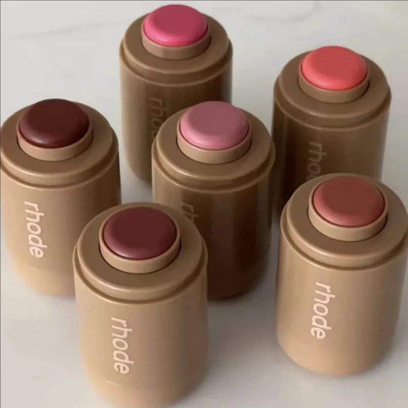 RHODE Brand skin Balm Jelly Bean Lip Gloss Spicy Marg Juice Box Pocket Blush Stick Non-fading Waterproof Blusher Moisturizing Lipstick
