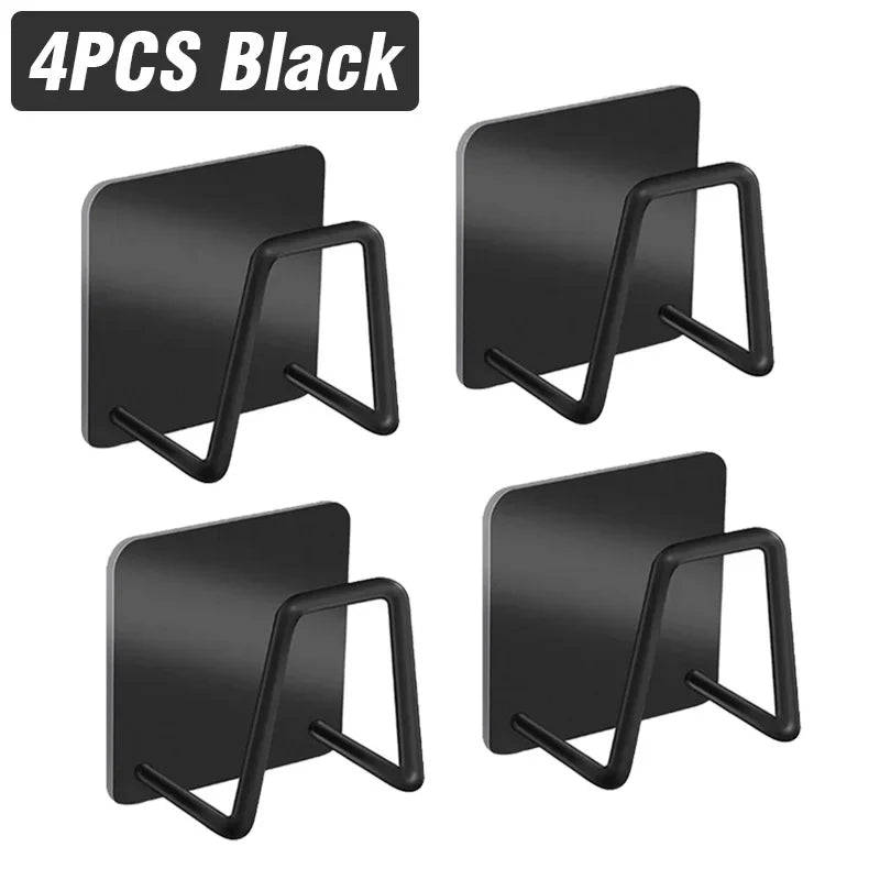 Kitchen Stainless Steel Sink Cover Sponges Holder Self Adhesive Drain Drying Lid Chopping Board Rack Wall Hook Storage Organizer
