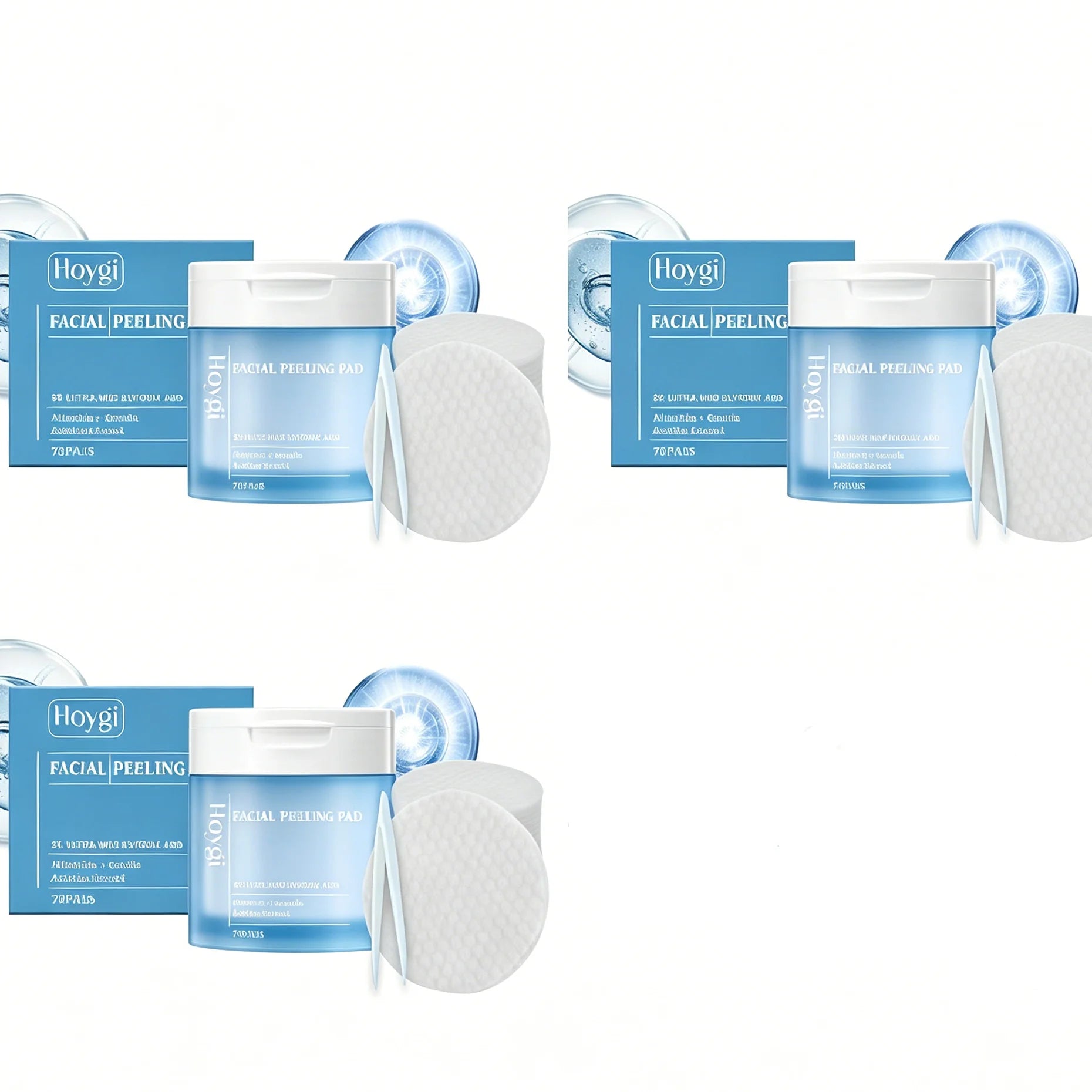 Salicylic Acid Acne-Clearing Toner Pads,Dual Action Exfoliation,Deep Clear Acne&Refine Pores,Centella+Allantoin,Soothing&Anti Redness,Polish Strawberry Nose&Rough Texture,Hydrating&Non-tightening,Convenient Dual Textured Pads