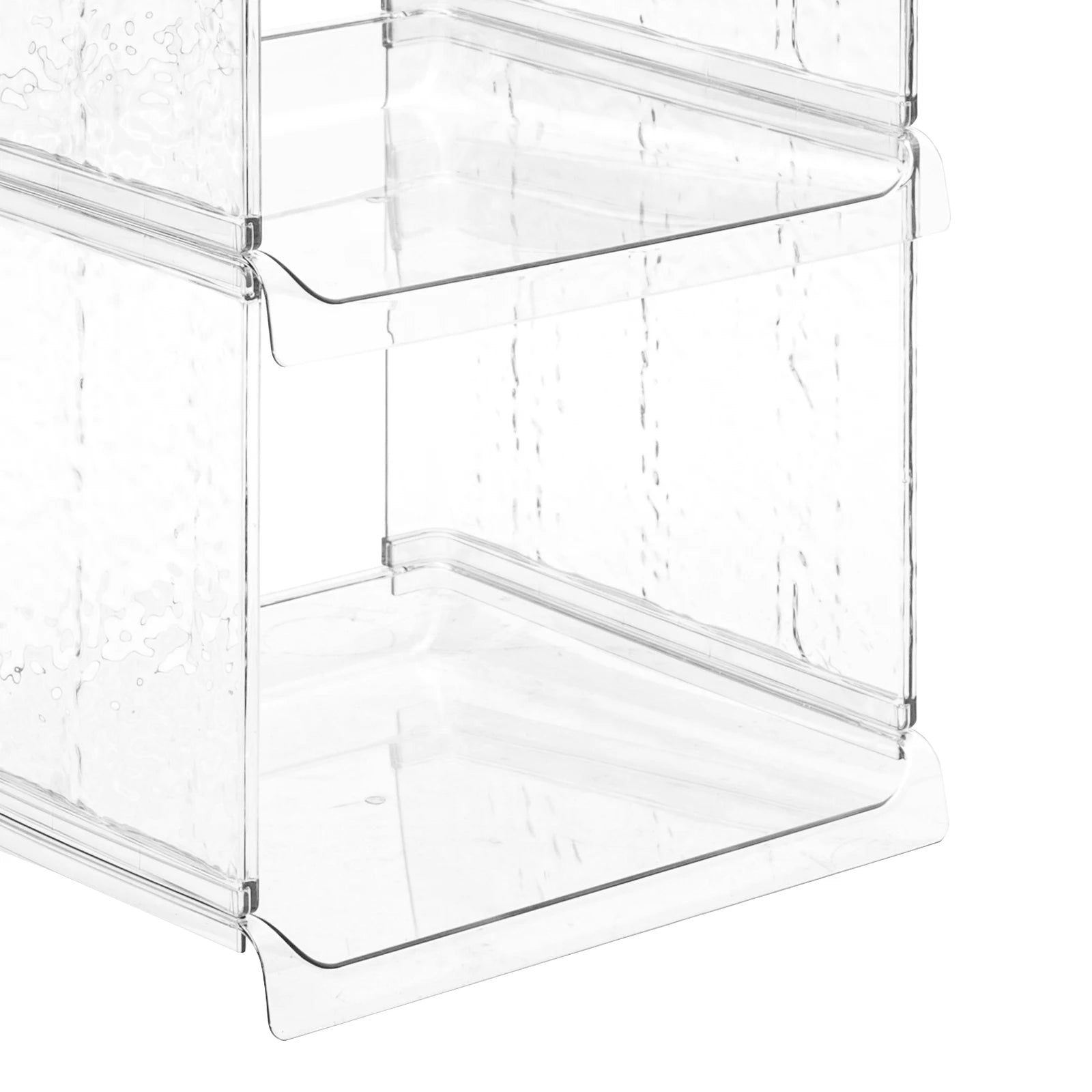 Shoe Storage Cabinet 4 Tier 28x26x65cm, Narrow Vertical Slim Shoe Holder Clear PET for Corner Entryway Bathroom