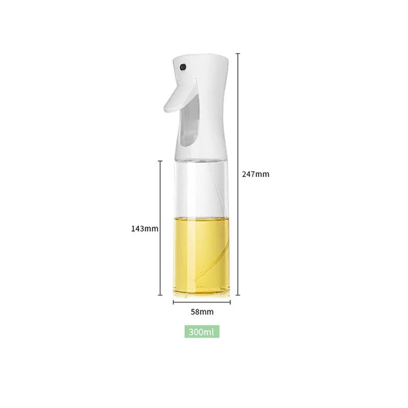 500ml Black Kitchen Oil Bottle Cooking Oil Spray 200ml Pneumatic Spray Bottle Fitness Barbecue Spray Oil Dispenser for Barbecue