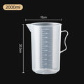 250/500/1000/2000 Ml Spout Kitchen Lab With Handle Measuring Cup Cooking Liquid Pitcher Jug Pour Durable Spout Kitchen Tool 1Pc