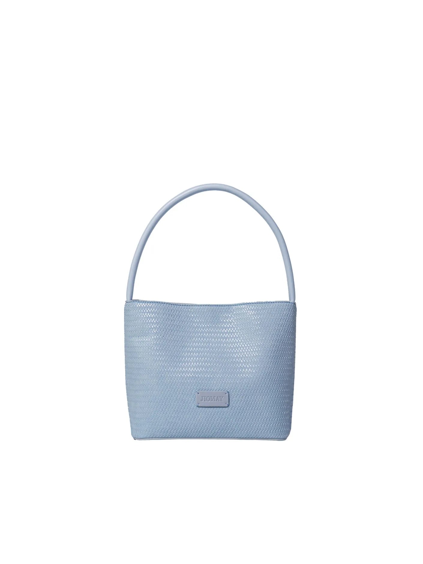 JIOMAY Trendy Women Bag Store Summer Woven Embossed Tote Bag for Women Versatile Basket Shoulder Purse Simple Top Handle Handbag