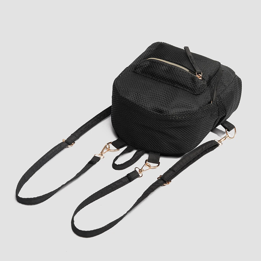Fashionable and trendy breathable mini portable beach backpack for women