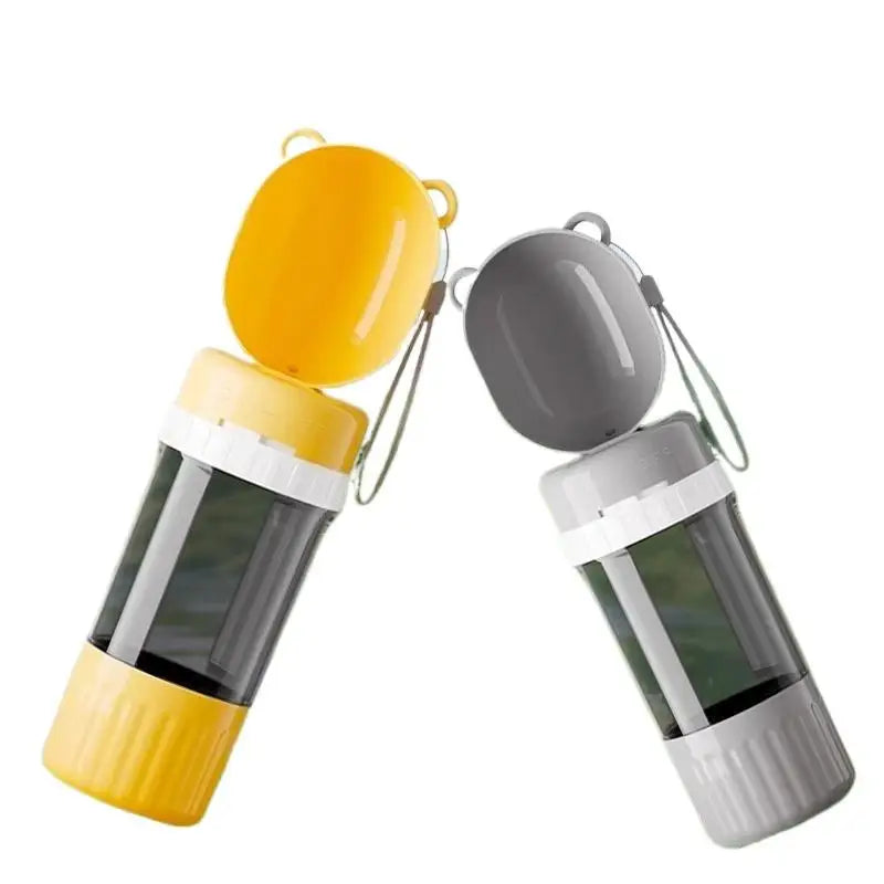 Dog Portable Water Bowl Portable Food Grade Material Dog Cat Travel Pet Water Cup Bottle With Food Dispenser Pet Dog Supplies