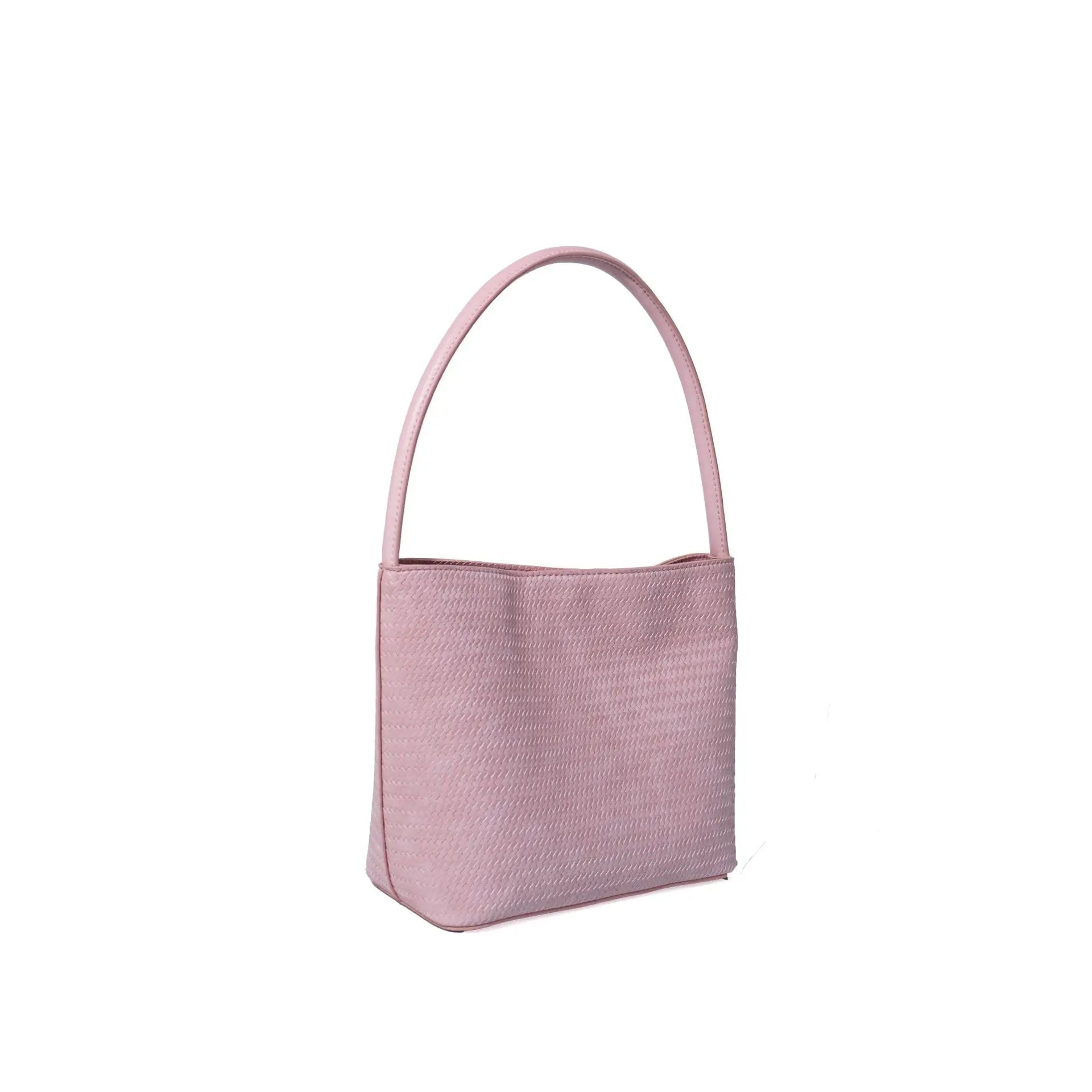 JIOMAY Trendy Women Bag Store Summer Woven Embossed Tote Bag for Women Versatile Basket Shoulder Purse Simple Top Handle Handbag