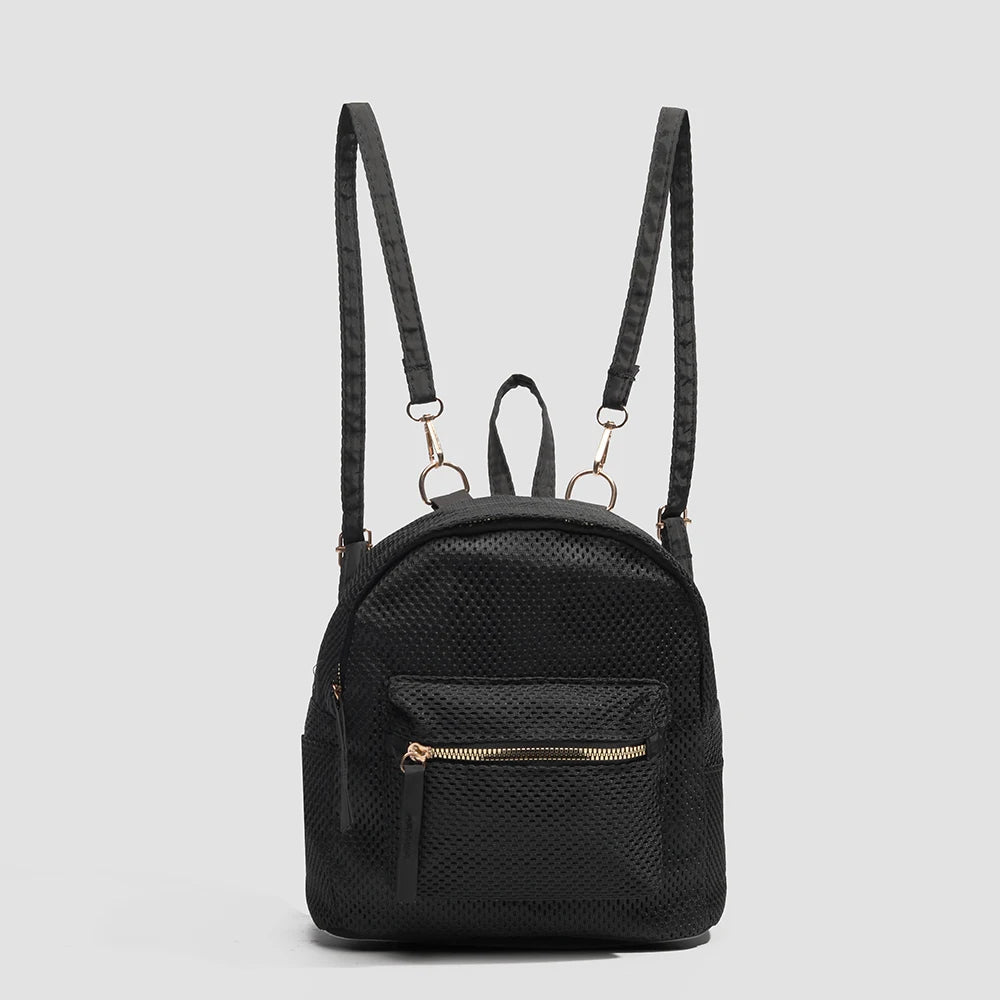Fashionable and trendy breathable mini portable beach backpack for women