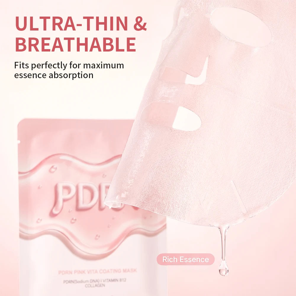 PDRN Vitamin B12 Coating Mask Barrier Repair High Purity Salmon DNA PDRN Improve Elasticity Evens Tone Deep Moisturizing Mask