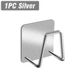 Kitchen Stainless Steel Sink Cover Sponges Holder Self Adhesive Drain Drying Lid Chopping Board Rack Wall Hook Storage Organizer