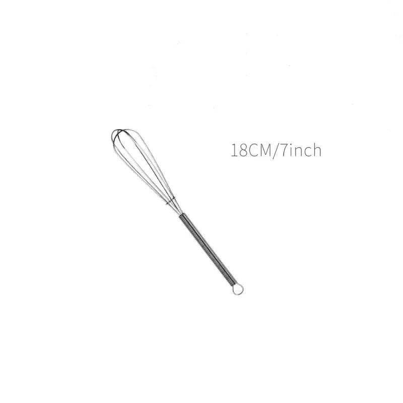 1Pcs Multifunctional Rotary Manual Egg Beater Mixer Mini Kitchen Egg Whisk Bake Tool Egg Agitator Stainless Steel Eco-Friendly