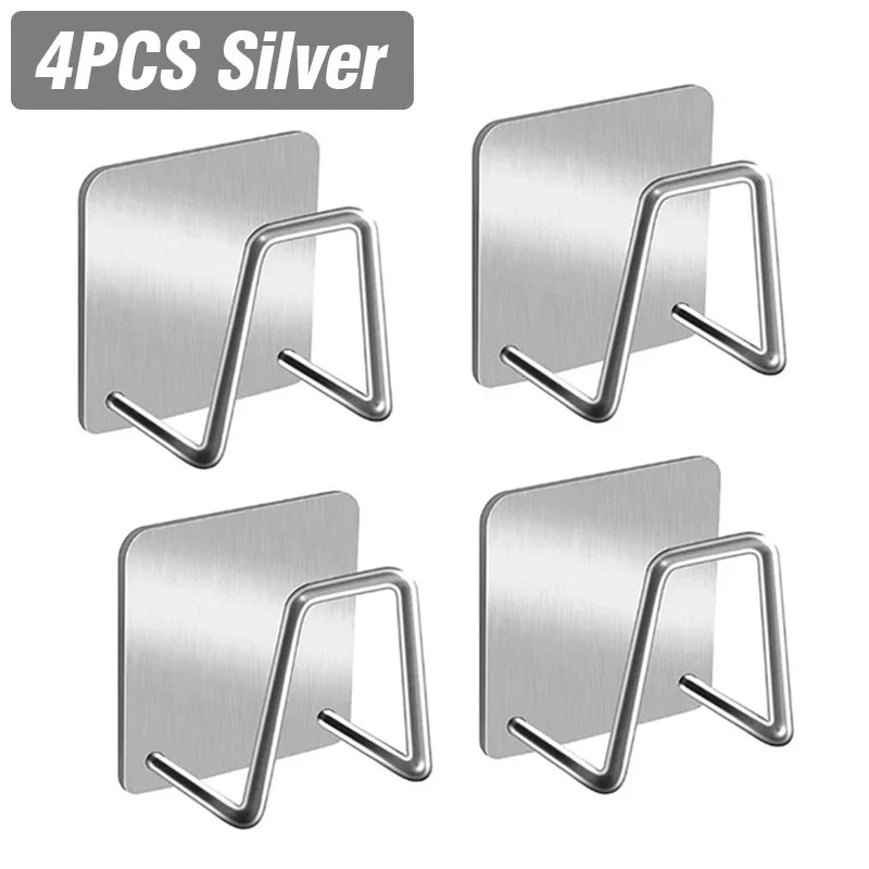Kitchen Stainless Steel Sink Cover Sponges Holder Self Adhesive Drain Drying Lid Chopping Board Rack Wall Hook Storage Organizer