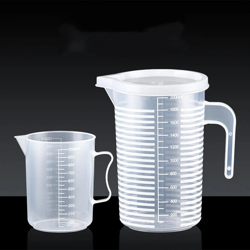 250/500/1000/2000 Ml Spout Kitchen Lab With Handle Measuring Cup Cooking Liquid Pitcher Jug Pour Durable Spout Kitchen Tool 1Pc