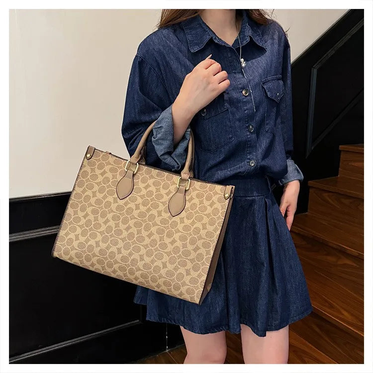 New fashion women's bag large capacity tote bag high sense portable shoulder versatile women's bag