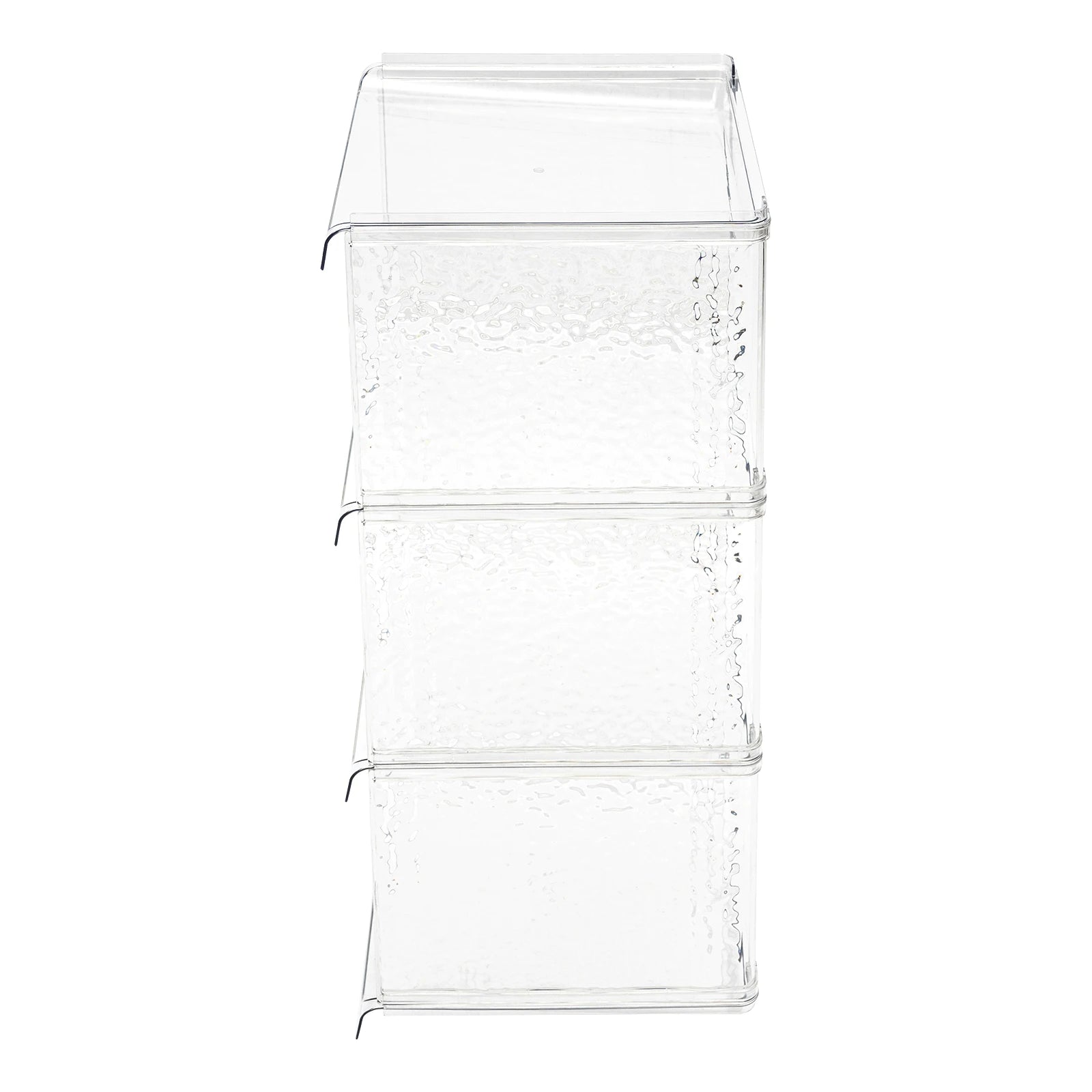 Shoe Storage Cabinet 4 Tier 28x26x65cm, Narrow Vertical Slim Shoe Holder Clear PET for Corner Entryway Bathroom