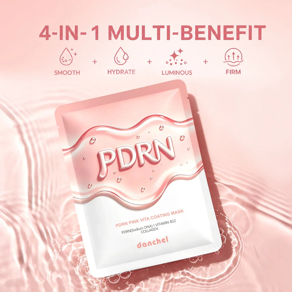 PDRN Vitamin B12 Coating Mask Barrier Repair High Purity Salmon DNA PDRN Improve Elasticity Evens Tone Deep Moisturizing Mask