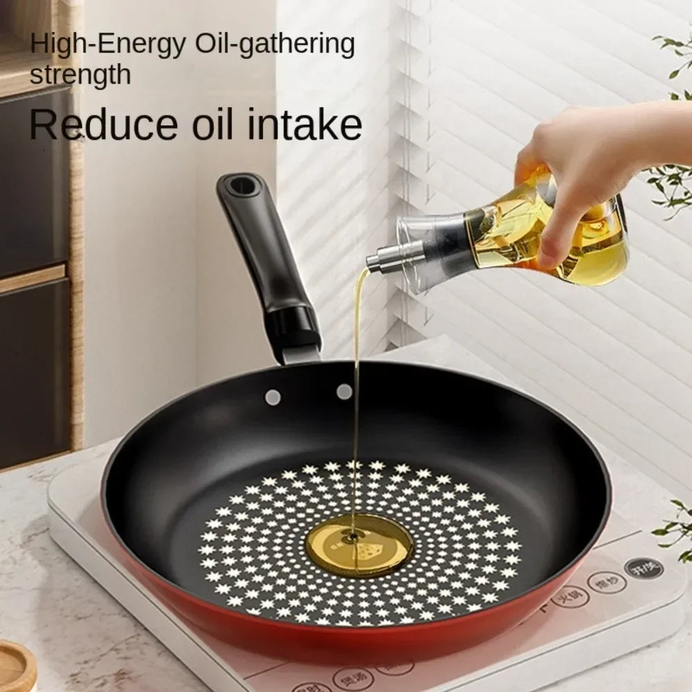New Crystal Diamond Non-Stick Pan with Lid Multi-functional Frying Pan Iron Easy to Clean Kitchen Cookware Gas Induction Cooker