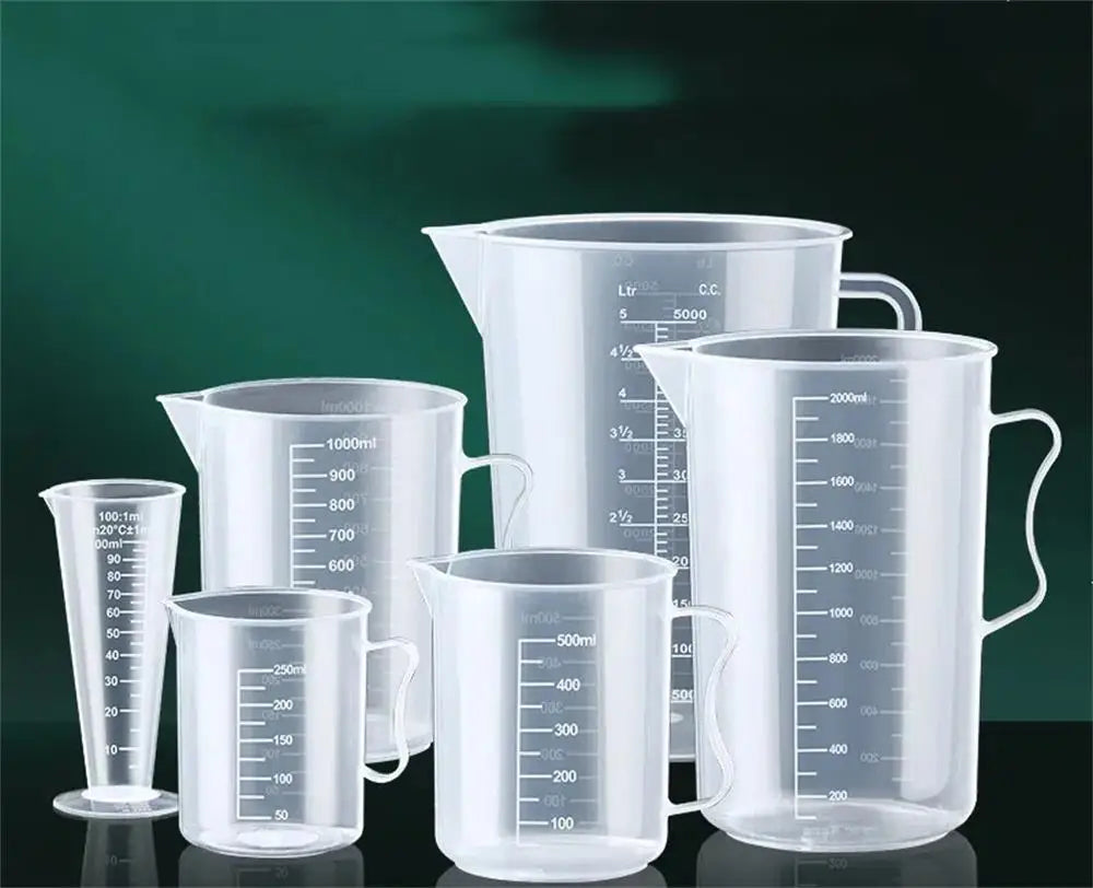 250/500/1000/2000 Ml Spout Kitchen Lab With Handle Measuring Cup Cooking Liquid Pitcher Jug Pour Durable Spout Kitchen Tool 1Pc