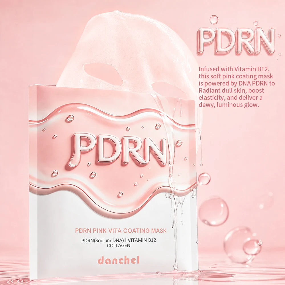 PDRN Vitamin B12 Coating Mask Barrier Repair High Purity Salmon DNA PDRN Improve Elasticity Evens Tone Deep Moisturizing Mask