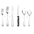 KOOMADE 24Pcs Stainless Steel Flatware Set Service for 4 Mirror Polished Cutlery With Steak Knives Forks Spoons Dishwasher Safe for Home Wedding Holiday Gift